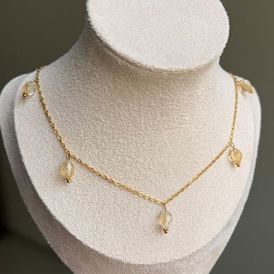 Dangling Citrine Chain